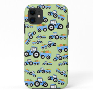 Blue Tractor Truck Farm Produce  iPhone 11 Case