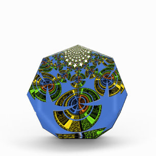 Blue tradition acrylic award