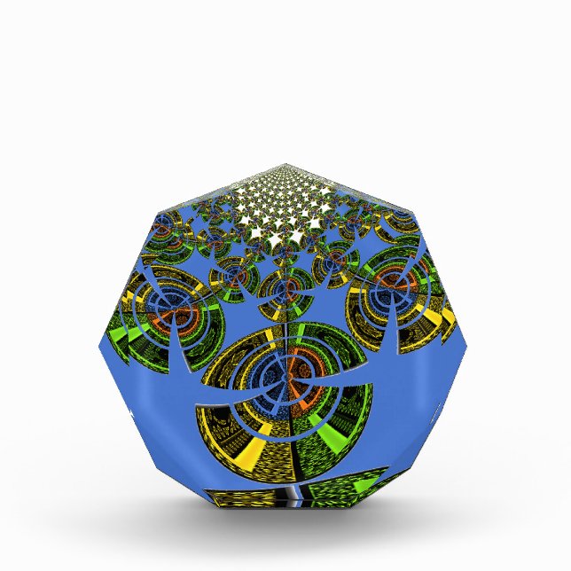 Blue tradition acrylic award (Front)