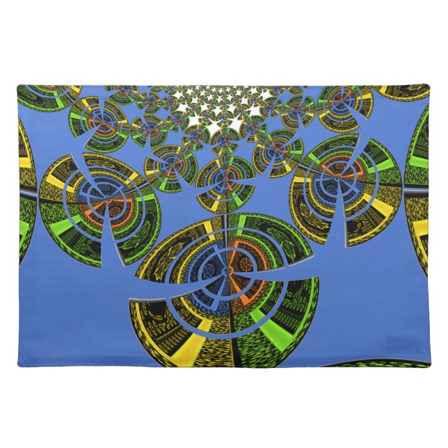 Blue tradition cloth placemat (Front)