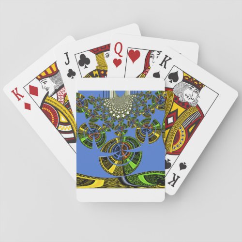 Blue tradition playing cards