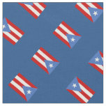 Blue: Traditional: Flag of Puerto Rico Fabric