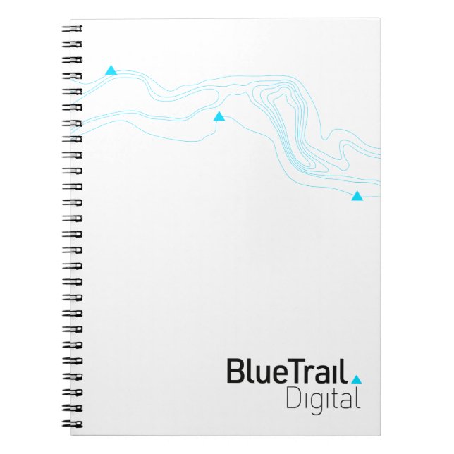 Blue Trail Digital Spiral Notebook (Front)