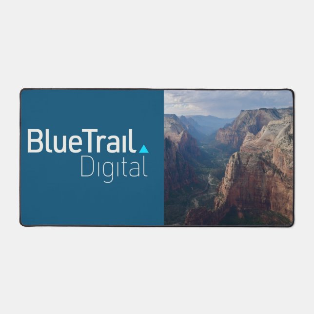 Blue Trail Digital Zion Mountains desk mat (Front)