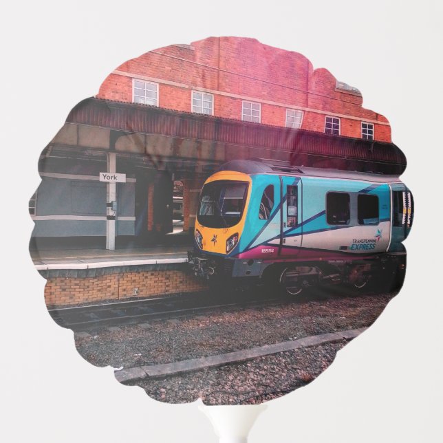 Blue train at York Balloon (Front)