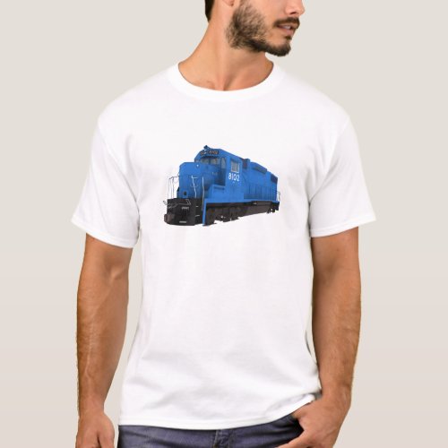 Blue Train Engine T_Shirt