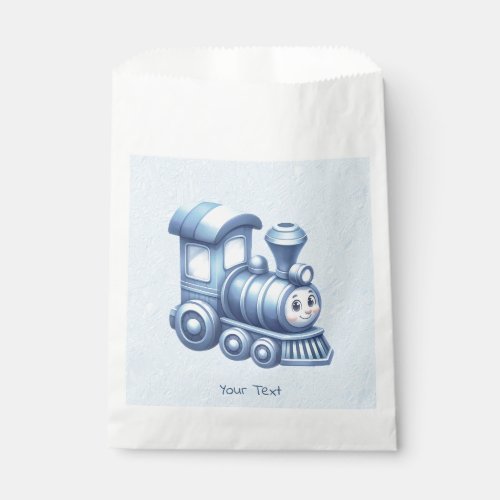 Blue Train Favor Bags