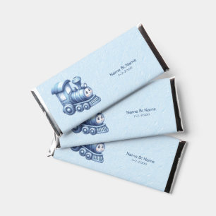 Blue Train Hershey Bar Favor