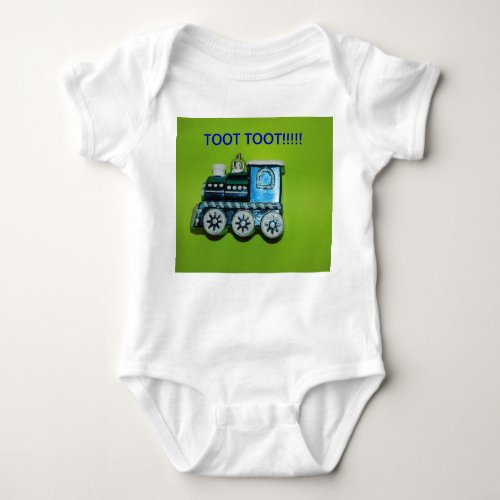 Blue Train Infant Sleeper Creeper Baby Bodysuit