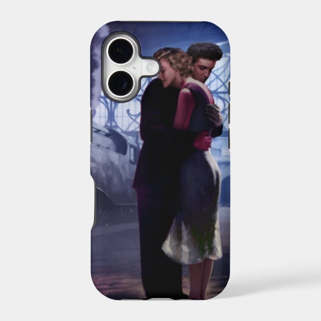 Blue Train Iphone Case (Back)