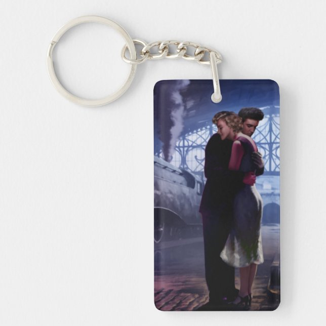 Blue Train Keychain (Front)