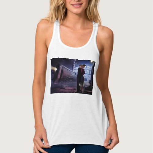 Blue Train Tank Top