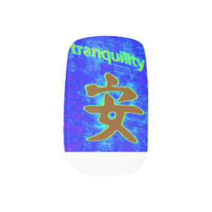 blue tranquility and blue star nails minx nail wraps