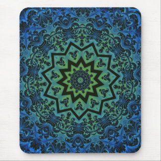 Blue Tranquility Mandala Mouse Pad