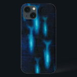 Blue Translucent Fish Silhouettes iPhone 13 Case<br><div class="desc">This vibrant fine art print of a group of blue translutent fish swimming will be a great addition to any Zazzle product and will bring a great pop of color. Get it today!</div>
