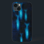 Blue Translucent Fish Silhouettes iPhone 13 Case<br><div class="desc">This vibrant fine art print of a group of blue translutent fish swimming will be a great addition to any Zazzle product and will bring a great pop of color. Get it today!</div>