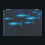 Blue Translucent Fish Silhouettes iPad Mini Cover<br><div class="desc">This vibrant fine art print of a group of blue translutent fish swimming will be a great addition to any Zazzle product and will bring a great pop of color. Get it today!</div>