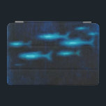 Blue Translucent Fish Silhouettes iPad Mini Cover<br><div class="desc">This vibrant fine art print of a group of blue translutent fish swimming will be a great addition to any Zazzle product and will bring a great pop of color. Get it today!</div>