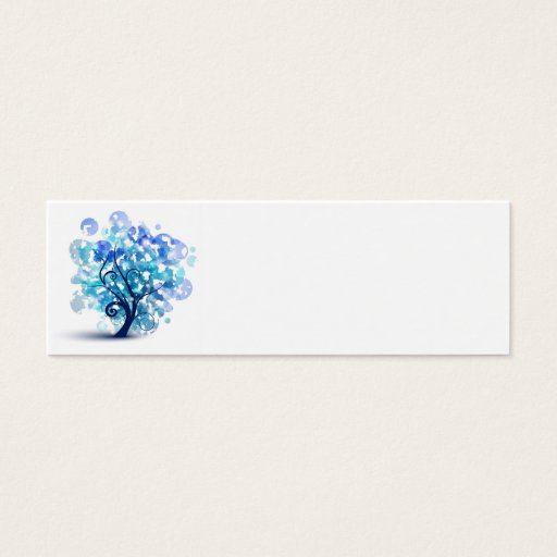 Customizable Blue Tree Business Cards