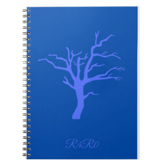 Blue tree calender notebook