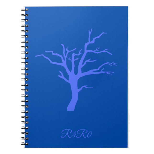 Blue tree calender notebook (Front)