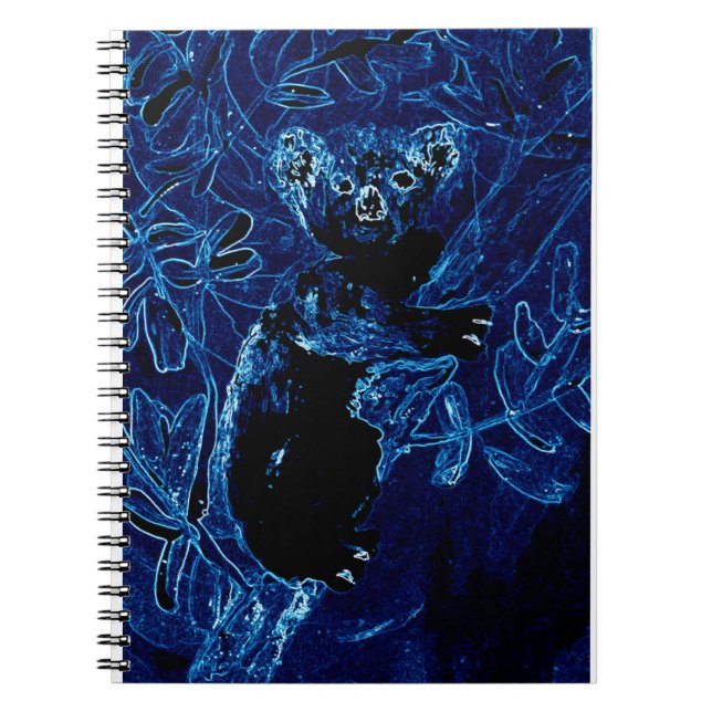 Blue Tree Koala Bear Notebook (Front)