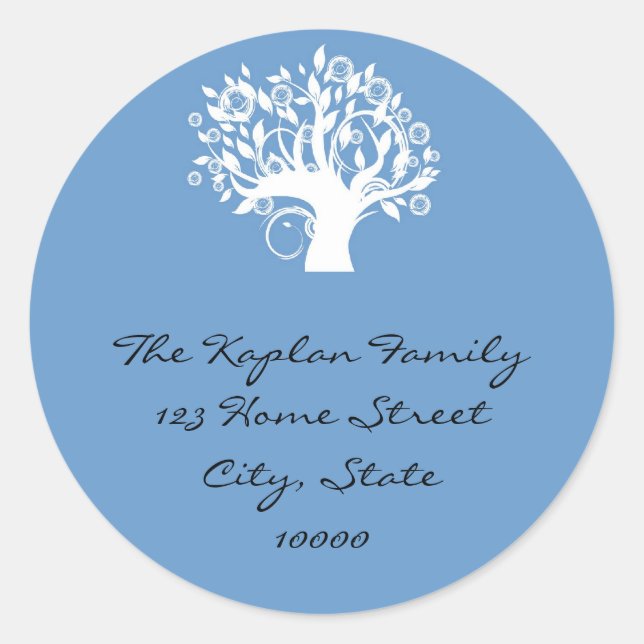 Blue Tree Life Envelope Seal (Front)
