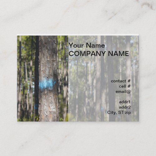 blue tree marking paint business card templates