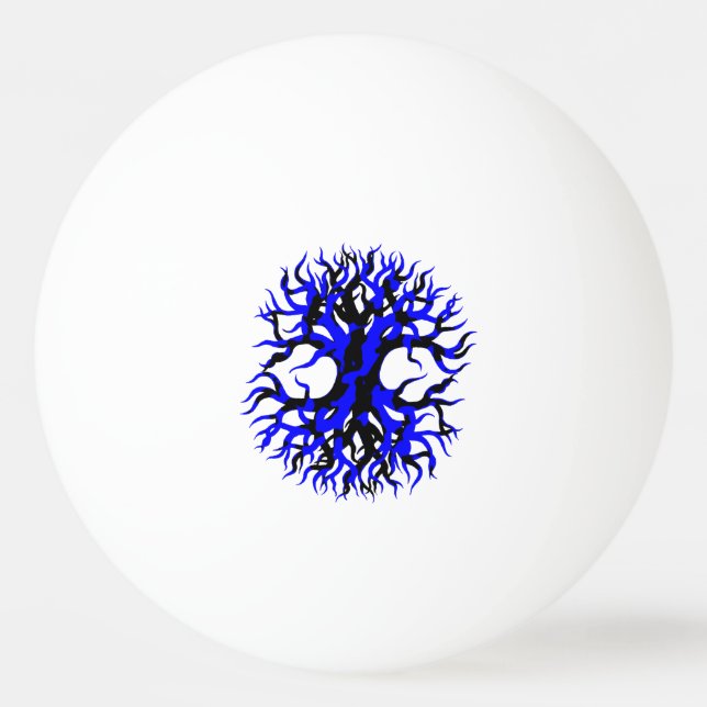 Blue Tree of Life Ping-Pong Ball (Back)
