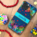 Blue Trendy Floral Fun Inspirivity Name iPhone 13 Pro Max Case<br><div class="desc">This best selling cheerful and colorful Inspirivity cell phone case will be the perfect addition to your phone. The fun, bright flowers and hearts are perfect for teens or adults, and the name/one word personalized case will never get misplaced again. For more of my daily inspirational artwork, check out my...</div>