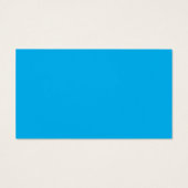 Blue Trendy Minimalist Elegant Simple Profile Card (Back)