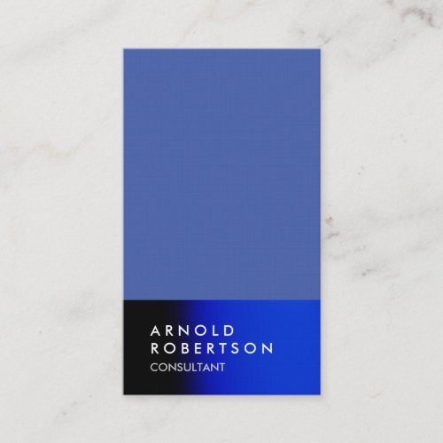 Blue Trendy Modern Minimalist Simple Business Card