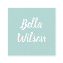 Blue trendy simple modern minimalist pastel