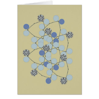 Blue Tri Baubles Card