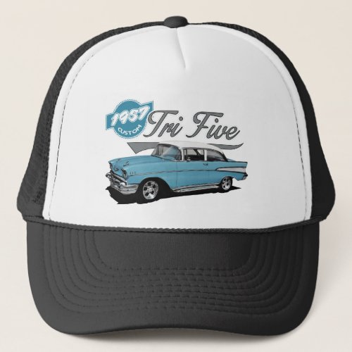 Blue Tri Five Trucker Hat