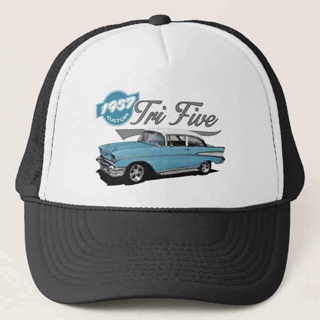 Blue Tri Five Trucker Hat (Front)