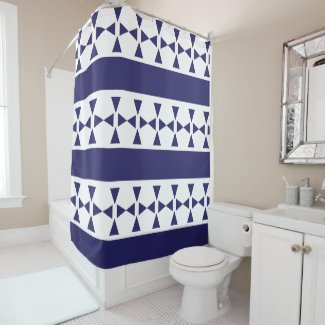 Blue Triangle Stripes Pattern