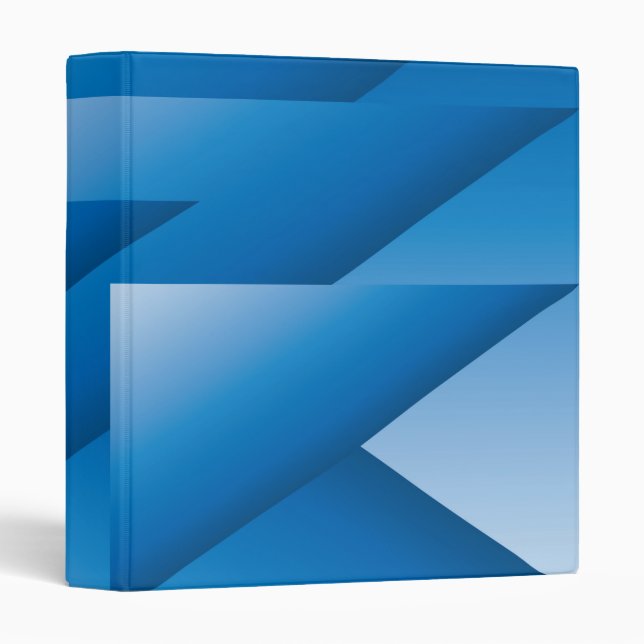 Blue triangles 3 ring binder (Front/Spine)