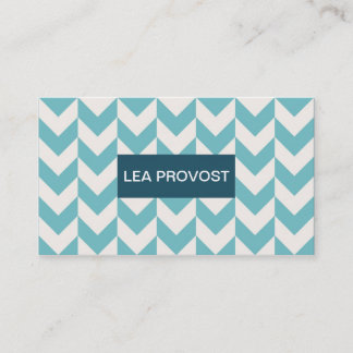 Blue triangles business card