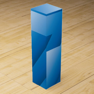 Blue triangles wine box