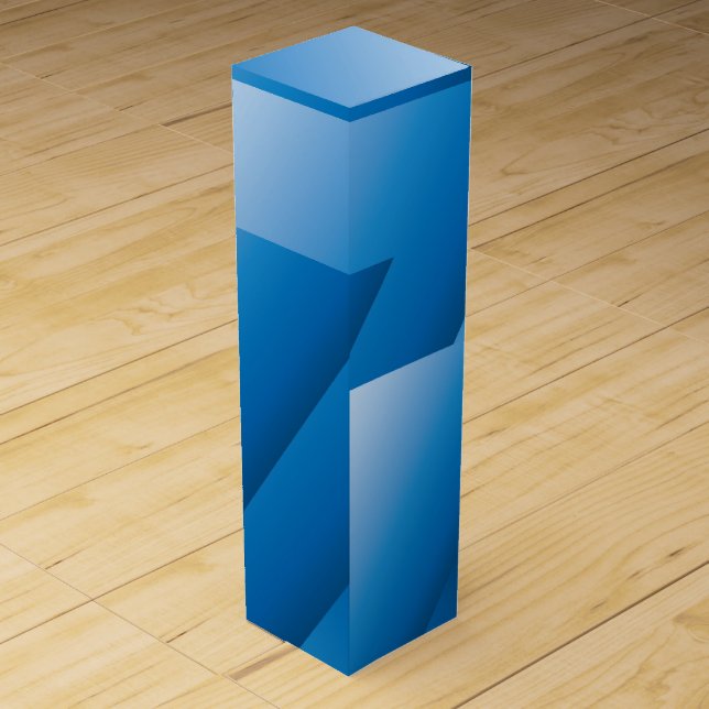 Blue triangles wine box (Front)