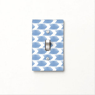 Blue Tribal Arrow Pattern Light Switch Cover