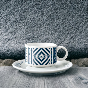 Blue Tribal Pattern Art Bowl