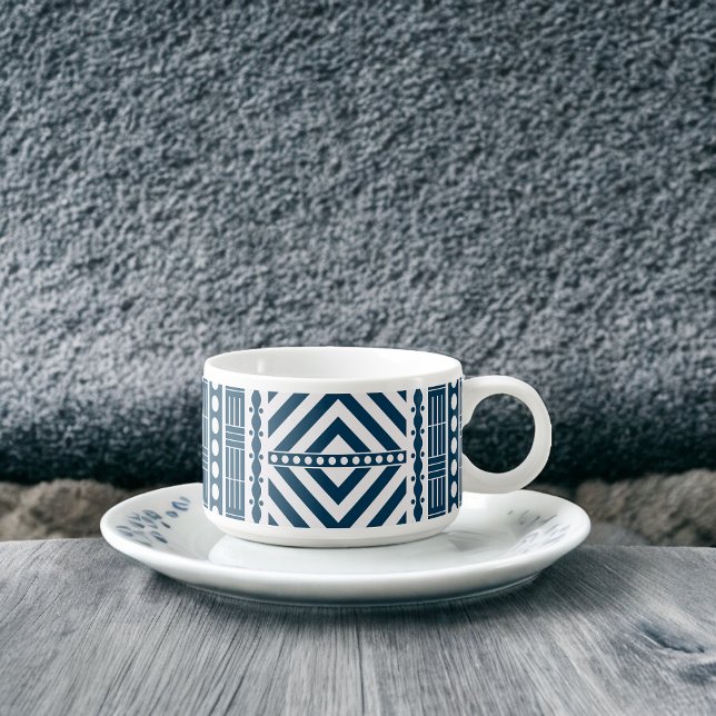 Blue Tribal Pattern Art Bowl (Chili Bowl)