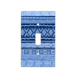 Blue Tribal Pattern Light Switch Cover at Zazzle