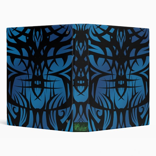 Blue Tribal School Binder (Background)