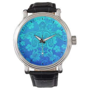 Blue Tribal Turtle Watch