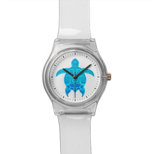 Blue Tribal Turtle Watch