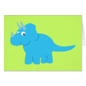 Blue Triceratops Dinosaur (Front Horizontal)
