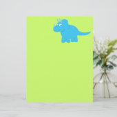 Blue Triceratops Dinosaur (Standing Front)